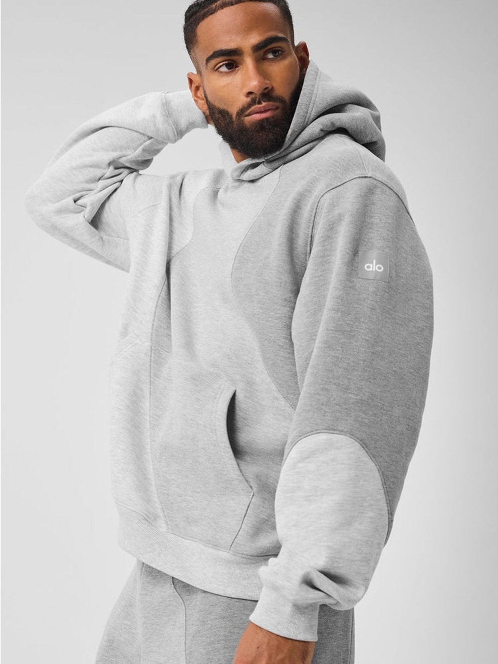 ALO Yoga unisex make waves hoodie  Heather Gray Hooded Pullover Sweatshirt